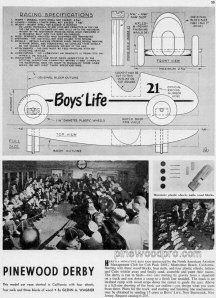 PINEWOOD DERBY - Boy's Life 1954